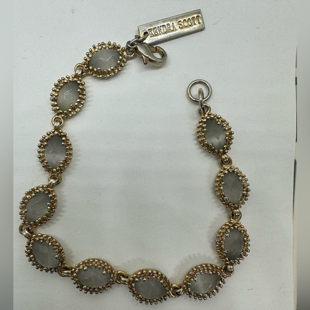 Vintage Kendra Scott Jana Bracelet in Gold/Slate Cat’s Eye